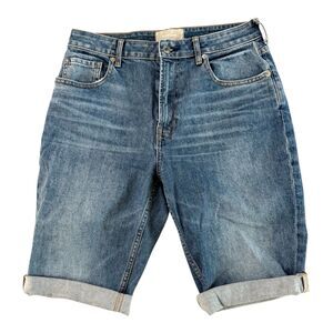 Everlane Denim Cuffed Shorts Size 30 Curvy Cheeky Jean Shorts